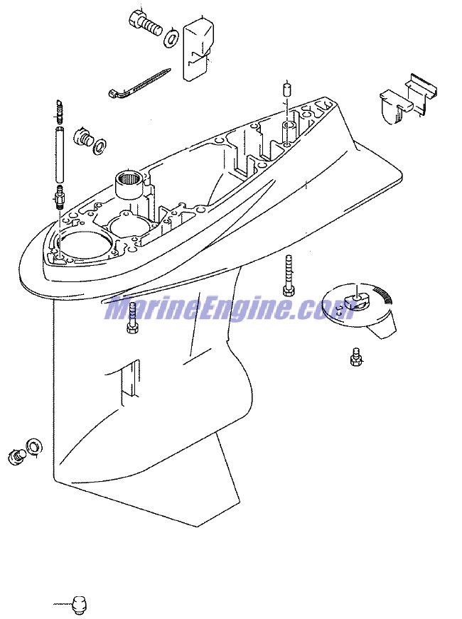 Evinrude Johnson OMC 5036141 - Gearcase Assembly/20/140HP