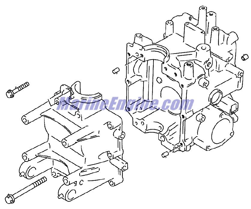 Evinrude Johnson OMC 5036173 - Block Assembly
