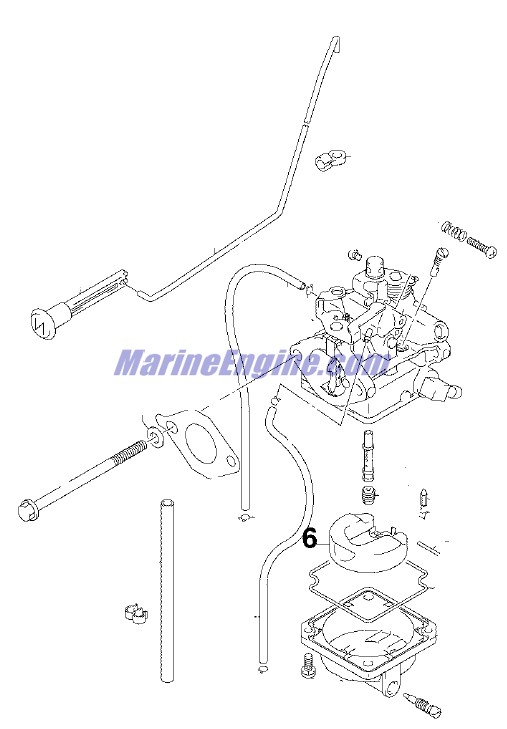 Evinrude Johnson OMC 5036192 - Carburetor Assembly