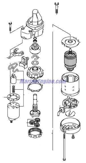 Evinrude Johnson OMC 5036244 - Starter Motor Assembly