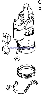 Evinrude Johnson OMC 5036245 - Starter Motor Set