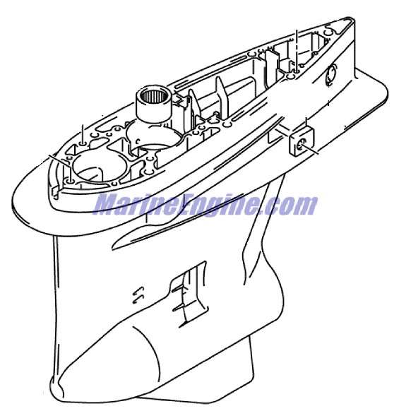 Evinrude Johnson OMC 5036318 - Gearcase, Complete