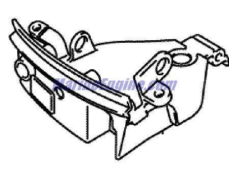 Evinrude Johnson OMC 5036333 - Instrument Panel Wht