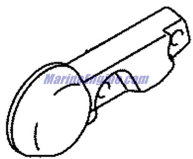 Evinrude Johnson OMC 5036337 - Tiller Handle Cover