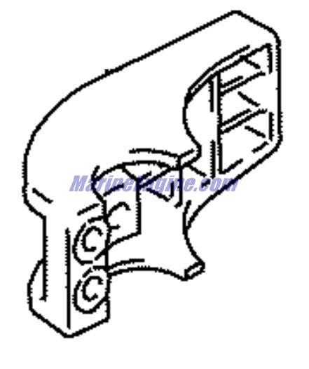 Evinrude Johnson OMC 5036465 - Lower Mount Cover Stbd