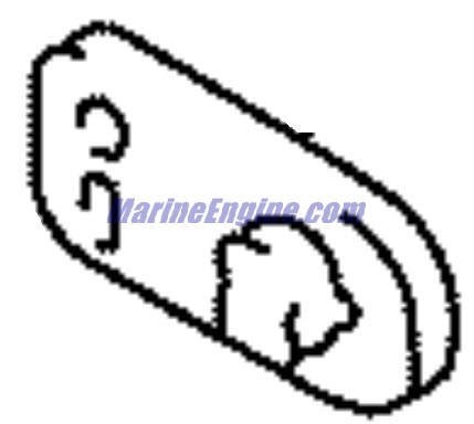 Evinrude Johnson OMC 5036483 - Grommet, Remote Cable