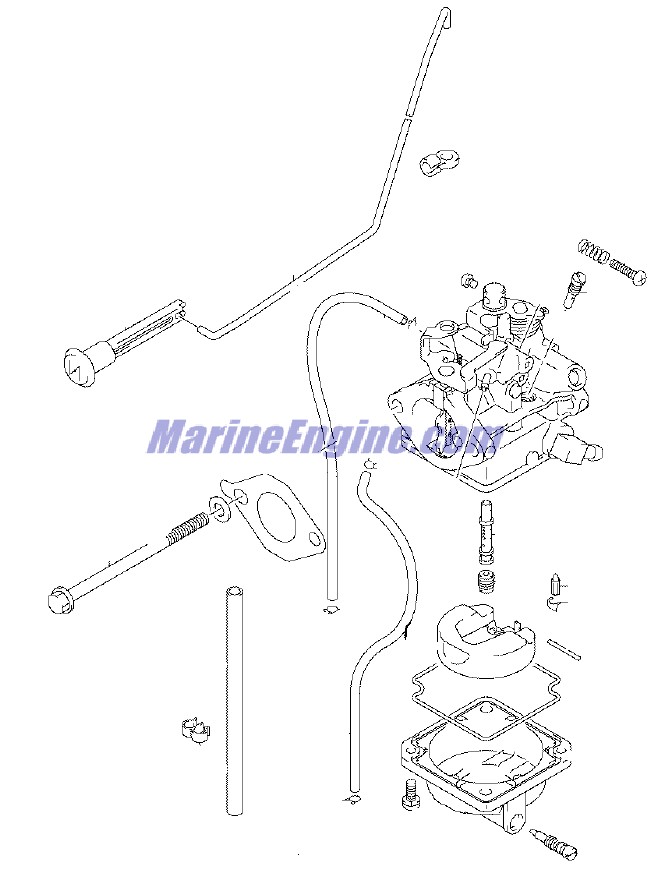 Evinrude Johnson OMC 5036549 - Carburetor Assembly