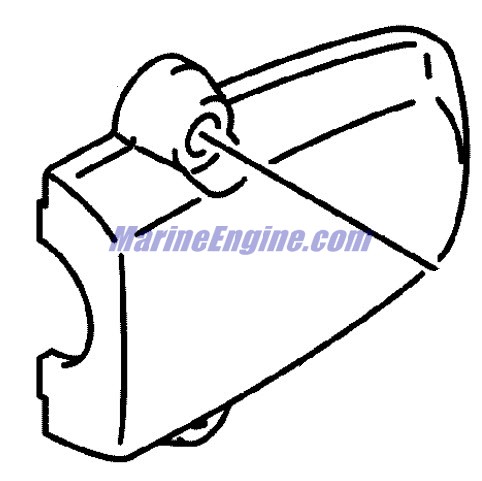 Evinrude Johnson OMC 5036710 - Lower Mount Cover