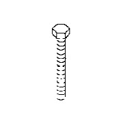 Mercury Quicksilver 10-823042 35 - BOLT (M6 x 45)