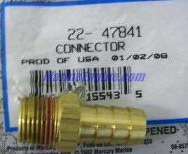 Mercury Quicksilver 22-47841 - FITTING (.375-18
QPD=NO
