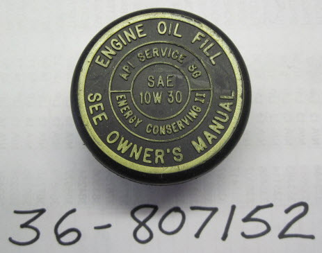 Mercury Quicksilver 36-807152 - Oil Filler Cap, NLA