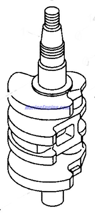 Mercury Quicksilver 400-834957 - CRANKSHAFT
QPD=NO