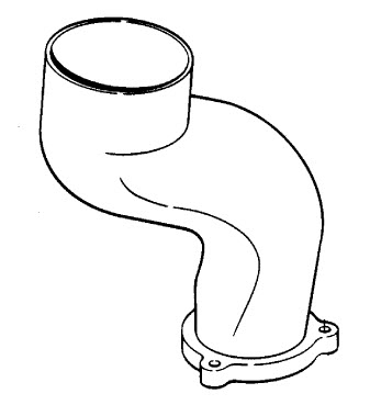 Mercury Quicksilver 42421A14 - Lower Exhaust Elbow, 470