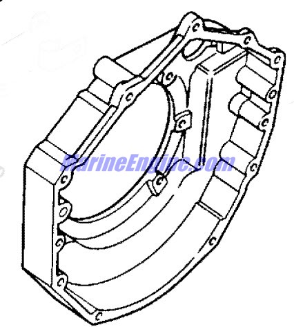 Mercury Quicksilver 44187T - Flywheel Housing