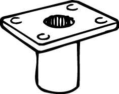 Mercury Quicksilver 67-808785 - FLUSH MOUNT BASE
QPD=NO NLA