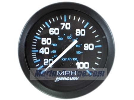 Mercury Quicksilver 79-859679A 1 - Speedometer-BL-100MPH