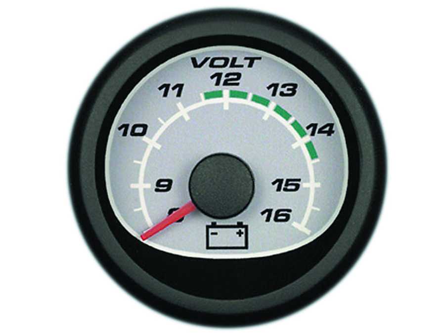 Mercury Quicksilver 79-879921K 1 - Voltage Gauge - Gray