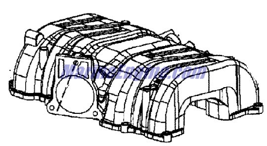 Mercury Quicksilver 802551 - Intake-Plenum