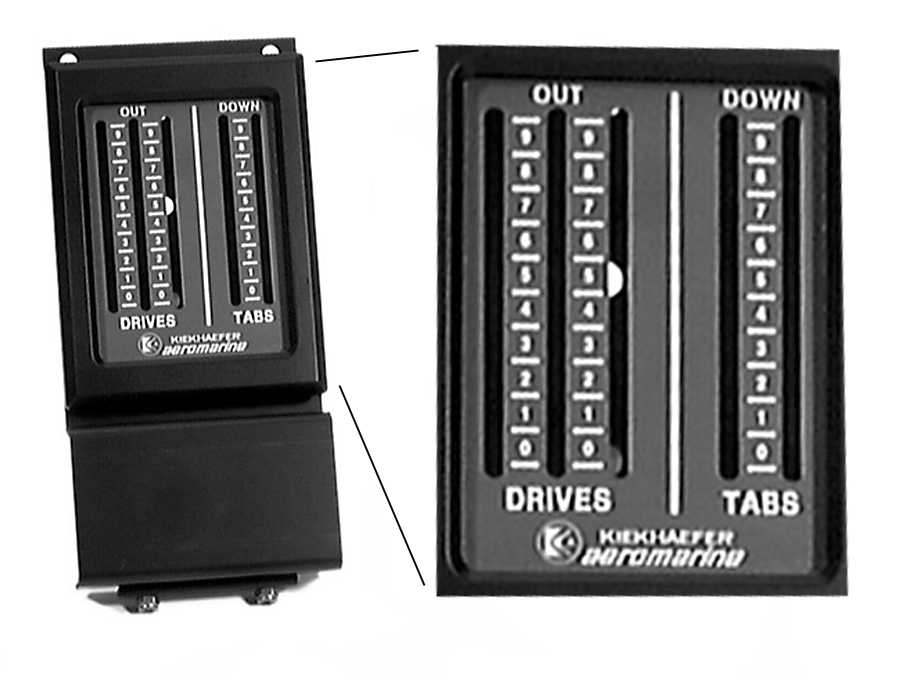 Mercury Quicksilver 845458A 1 - Indicator- Black, NLA