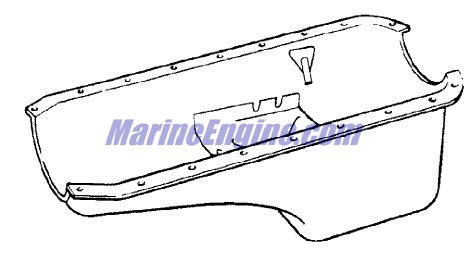 Mercury Quicksilver 845668T - Oil Pan Assembly