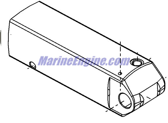 Mercury Quicksilver 845760T 6 - Hydraulic Cylinder Assembly - Port