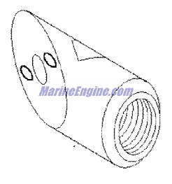 Mercury Quicksilver 847225 1 - Cable Grip Body