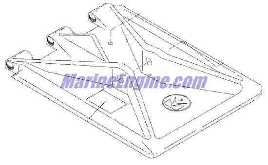 Mercury Quicksilver 847511A 1 - Lower Plate Assembly