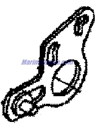 Mercury Quicksilver 850724A 2 - Plate/Stud Assembly
