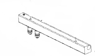 Mercury Quicksilver 861061T - Fuel Rail, NLA