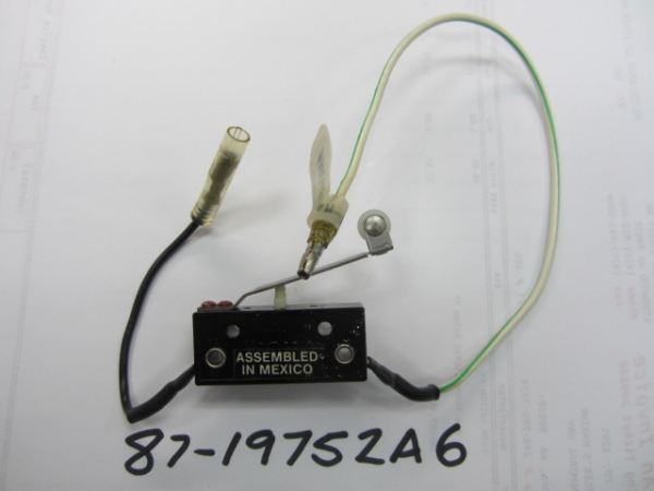 Mercury Quicksilver 87-19752A 6 - SWITCH ASSEMBLY C
QPD=NO NLA