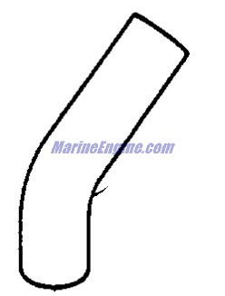 Mercury Quicksilver F700243 - Molded Hose, NLA