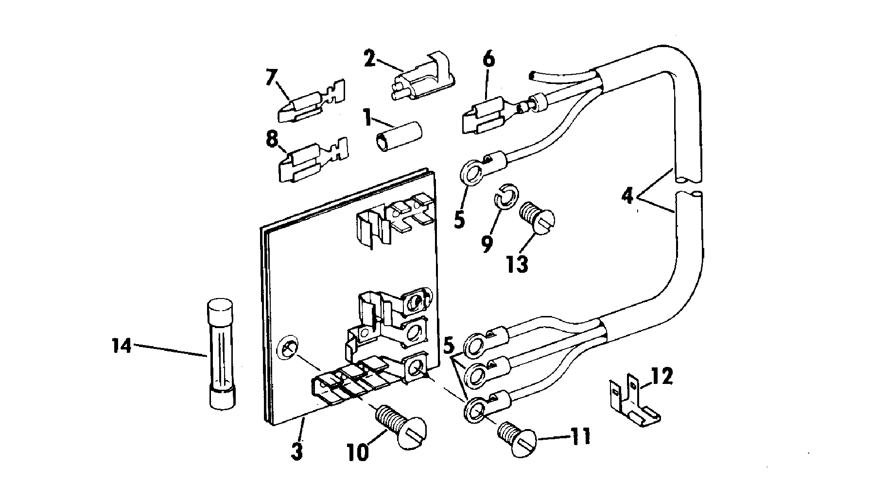 Control Box Wiring Kit Electrical 1976 Accessories for 1976 Johnson