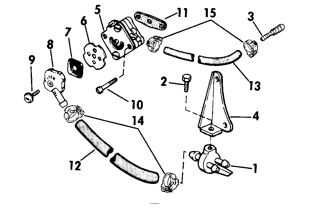 fuel pump kit 4 hp Fuel System 1980 Accessories for 1980 ... 9 9 evinrude fuel pump diagram 