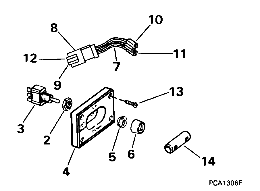 trim/tilt switch kit -- dual engine Power Trim / Tilt 1998 Accessories