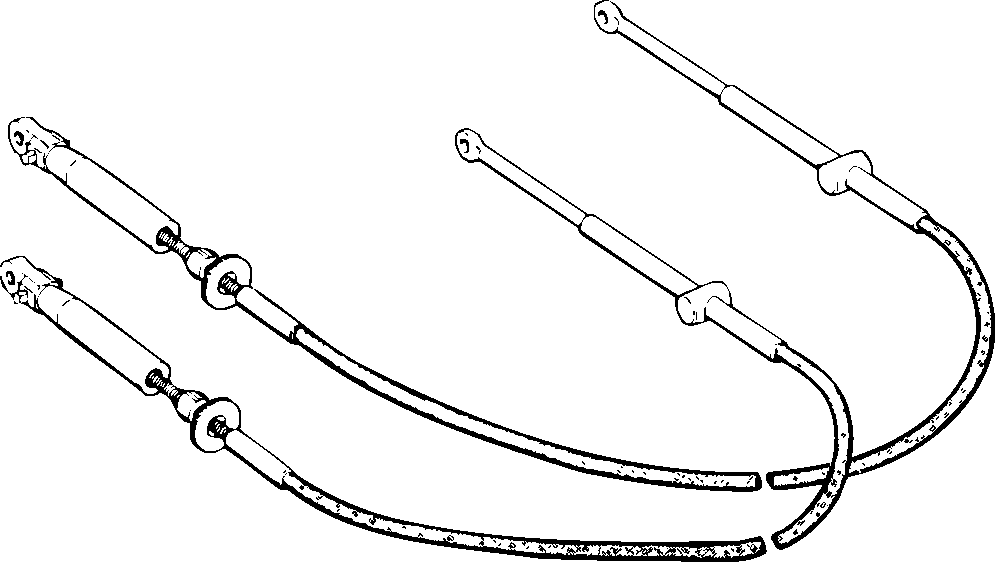 Nissan outboard motor control cables #6