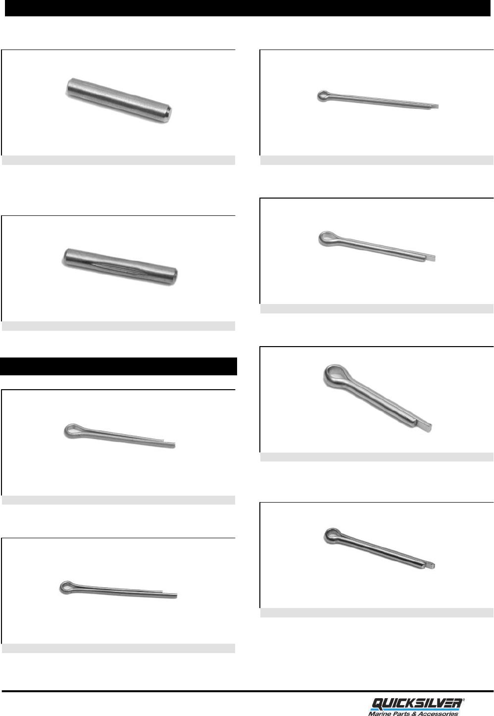 Shear Pin Size Chart