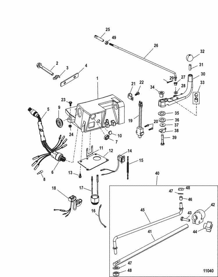 Mercury Marine Steering Systems & Components Steering Handle Kit