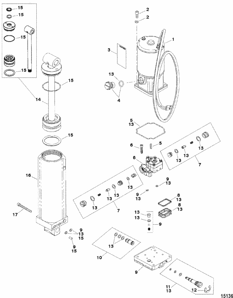 Mercury Marine Trim Tilt Lift Systems U0026 Components