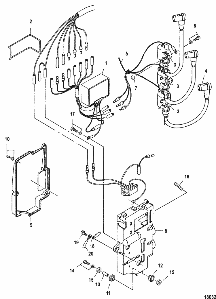 Mercury Marine 40 (International) Electrical Components Parts