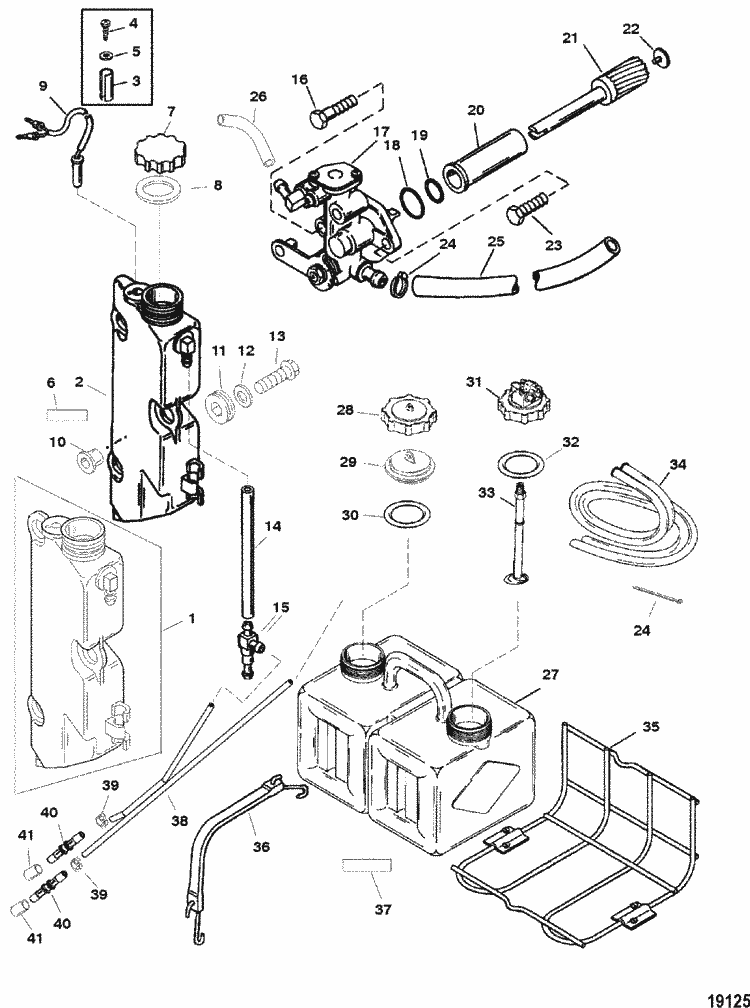Mercury Marine 225 HP (3.0L EFI) Oil Injection Components ... mercury promax wiring diagram 