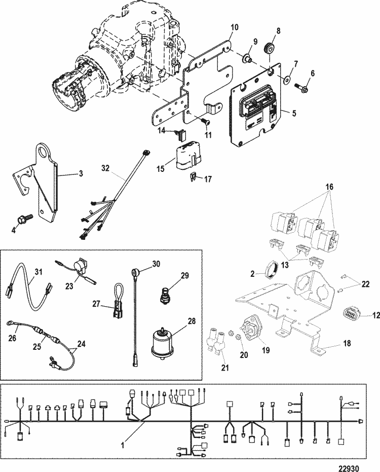 Mercruiser 4 3l Mpi Alpha    Bravo Electrical Components Parts