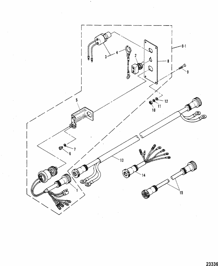 Mariner 60 HP (2 Cylinder) Switch Panel Parts