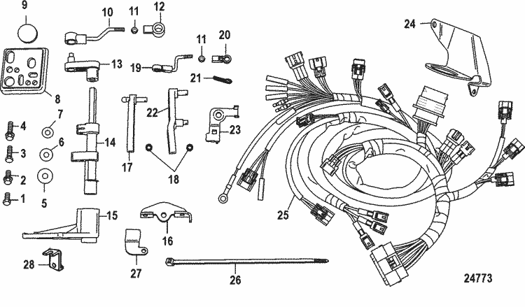 25 Hp Mercury Outboard Wiring Diagram Schematic from www.marineengine.com