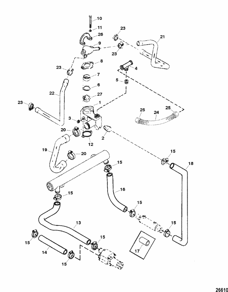 MerCruiser Race Engine & Drive 525 SC - Gen. VI Thermostat Housing Parts