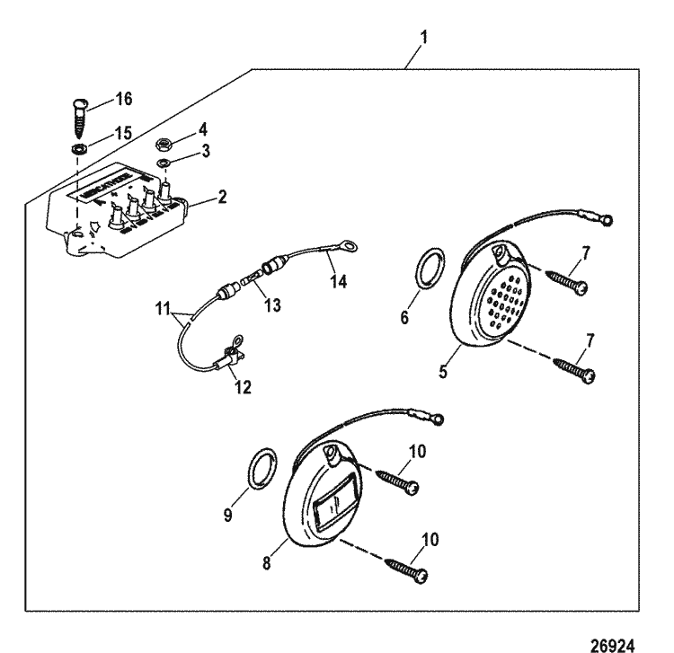 MerCruiser Race Engine & Drive 662 SCi Electrical Components
