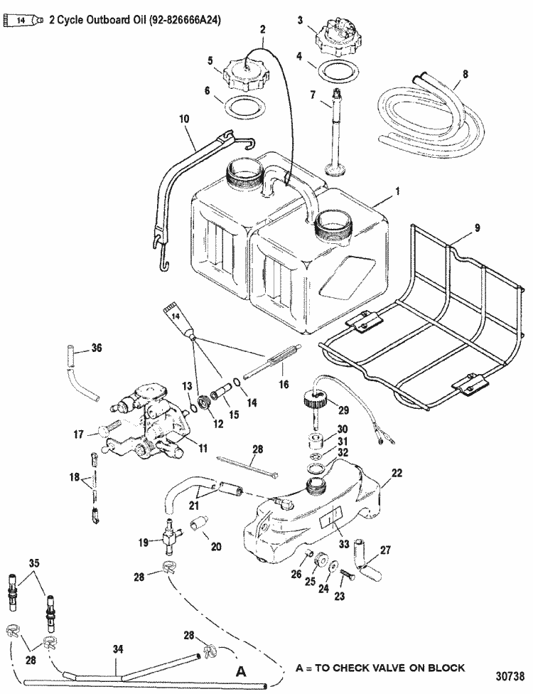 New Mercury Mercruiser Quicksilver Oem Part # 1257-8742 1 Reservoir-Oil