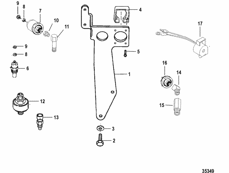 MerCruiser 8.2L MIE MPI (Gen. VI) GM 502 V-8 Senders ... mercruiser 502 mpi wiring diagram 