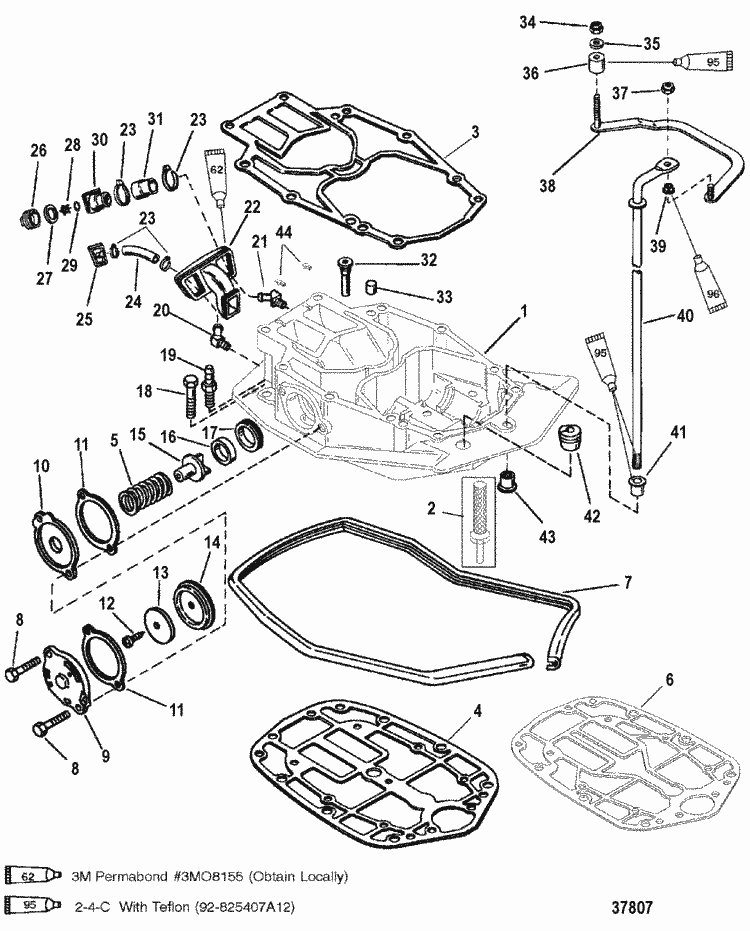 Mercury Outboard Poppet Valve Diagram