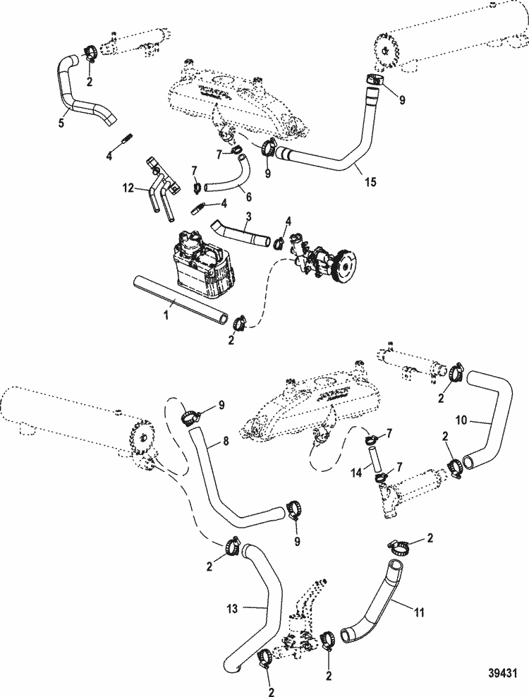 Mercruiser 8 1l Inboard H O Cooling System Raw Water