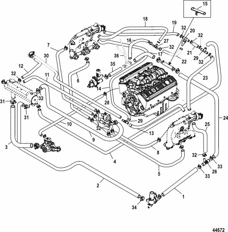 [DIAGRAM] 7 4 Mercruiser Engine Cooling Diagram